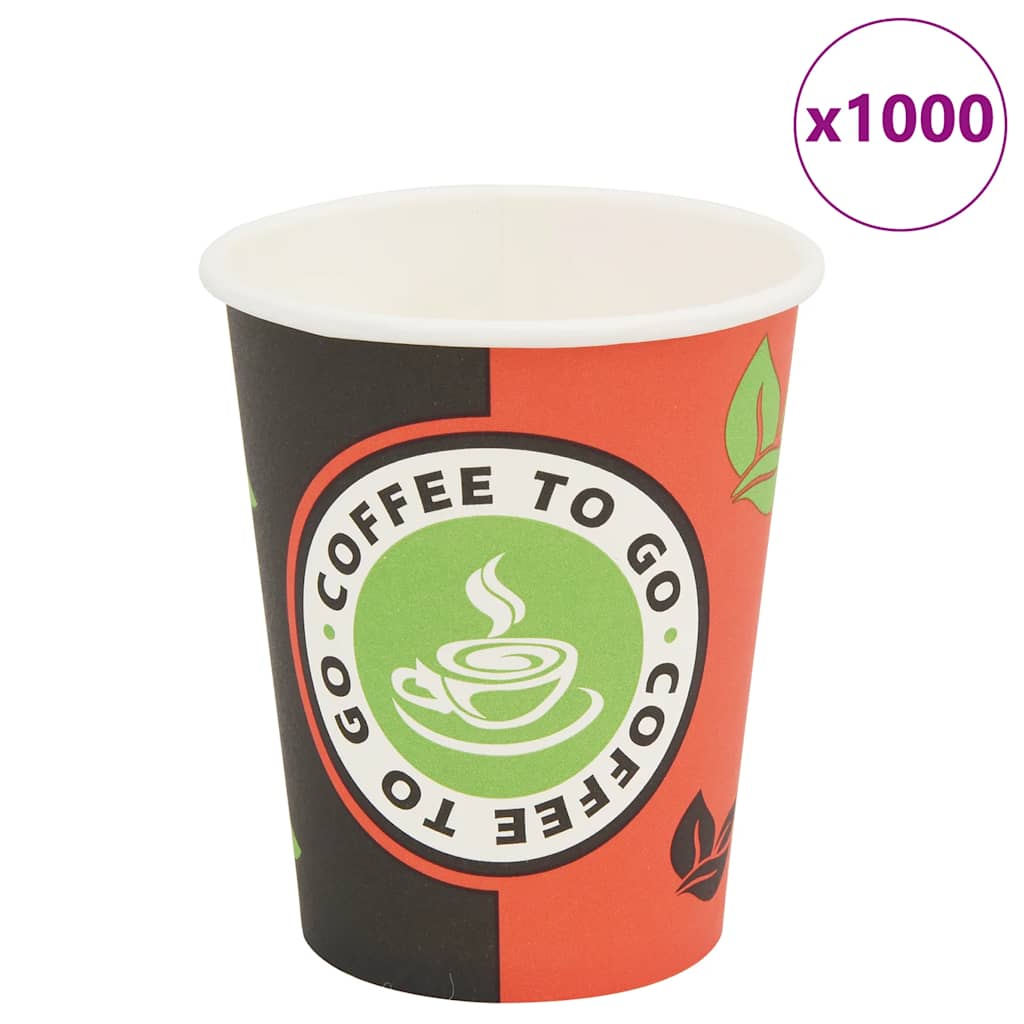 1000 Stk. Einweg-Kaffeebecher Pappe (4 Oz)