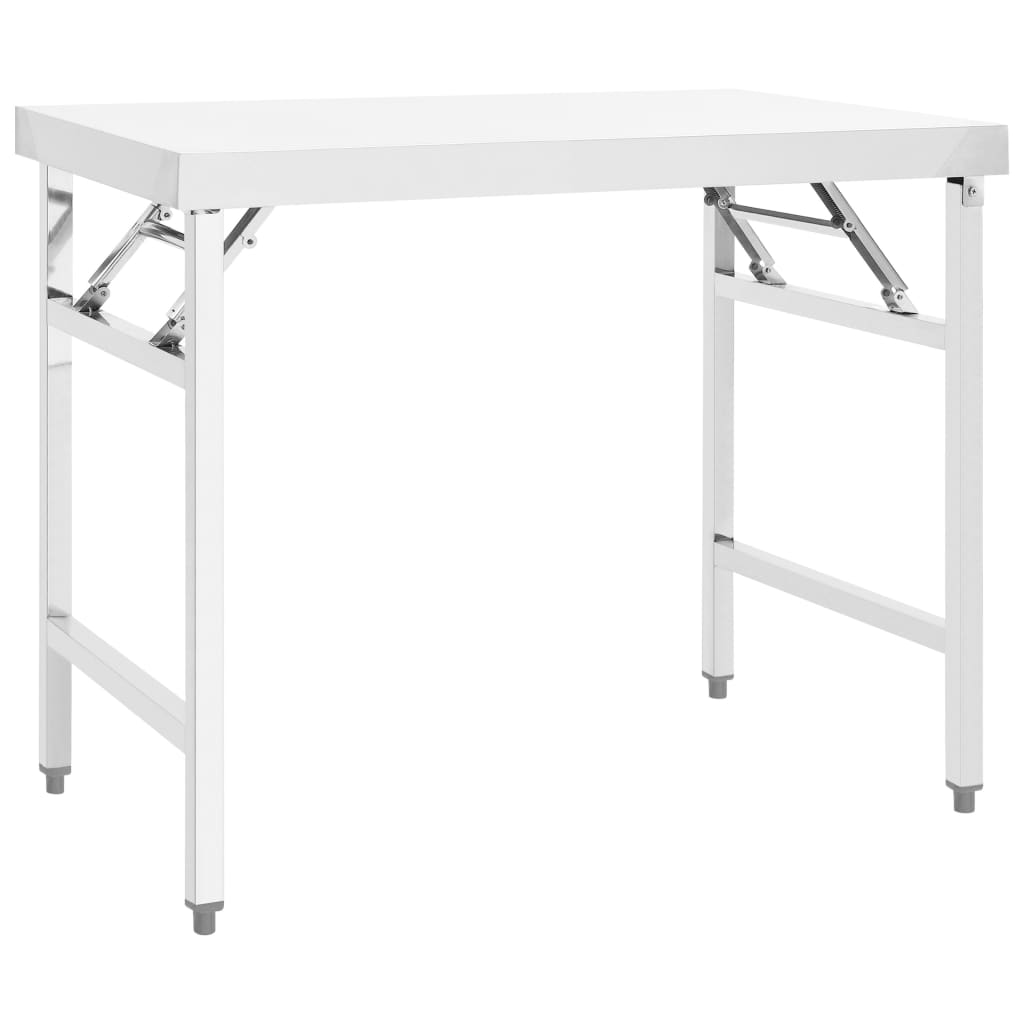 Küchen-Arbeitstisch Klappbar Edelstahl