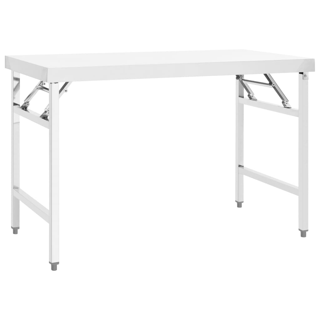 Küchen-Arbeitstisch Klappbar Edelstahl