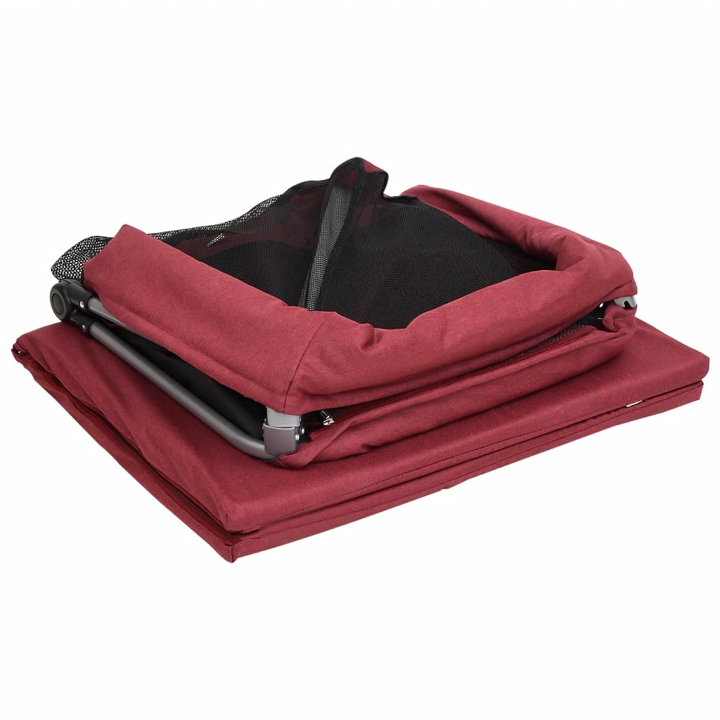 Baby-Laufstall Mit Matratze Leinenstoff