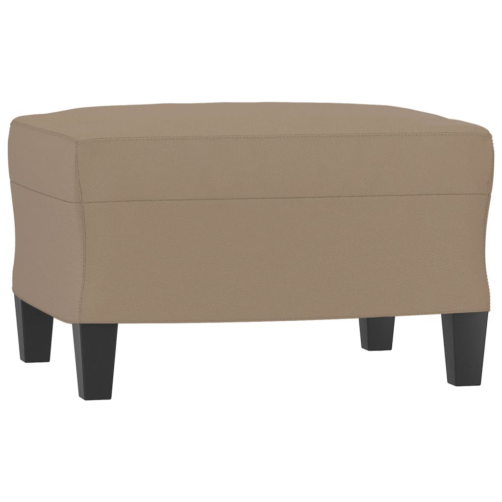 Sessel Mit Hocker -Braun 60 Cm Kunstleder