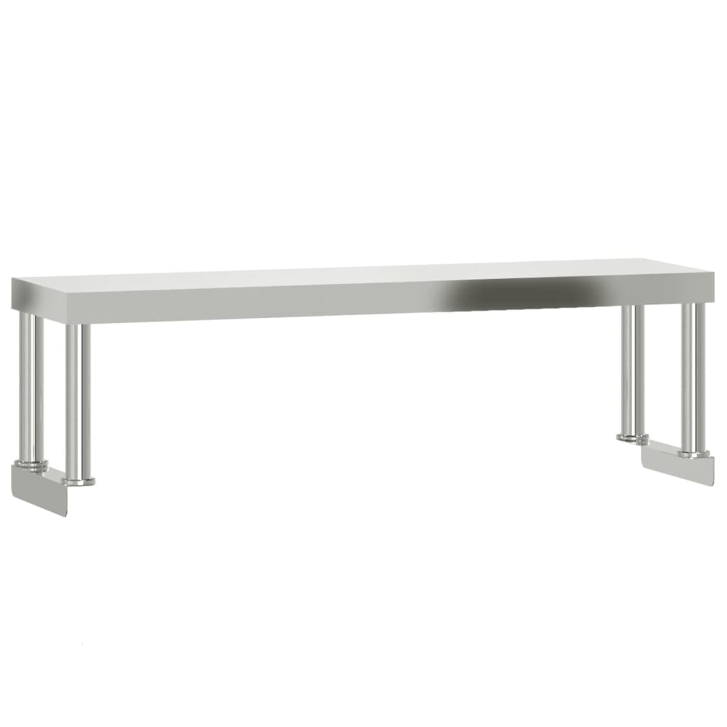 Küchen-Arbeitstisch Mit Aufsatzboard 110X55X120 Cm Edelstahl
