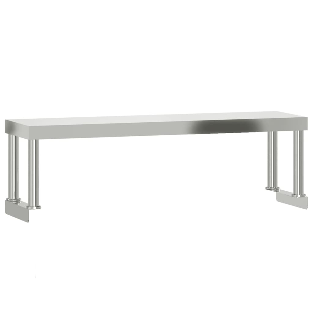 Küchen-Arbeitstisch Mit Aufsatzboard 110X55X120 Cm Edelstahl