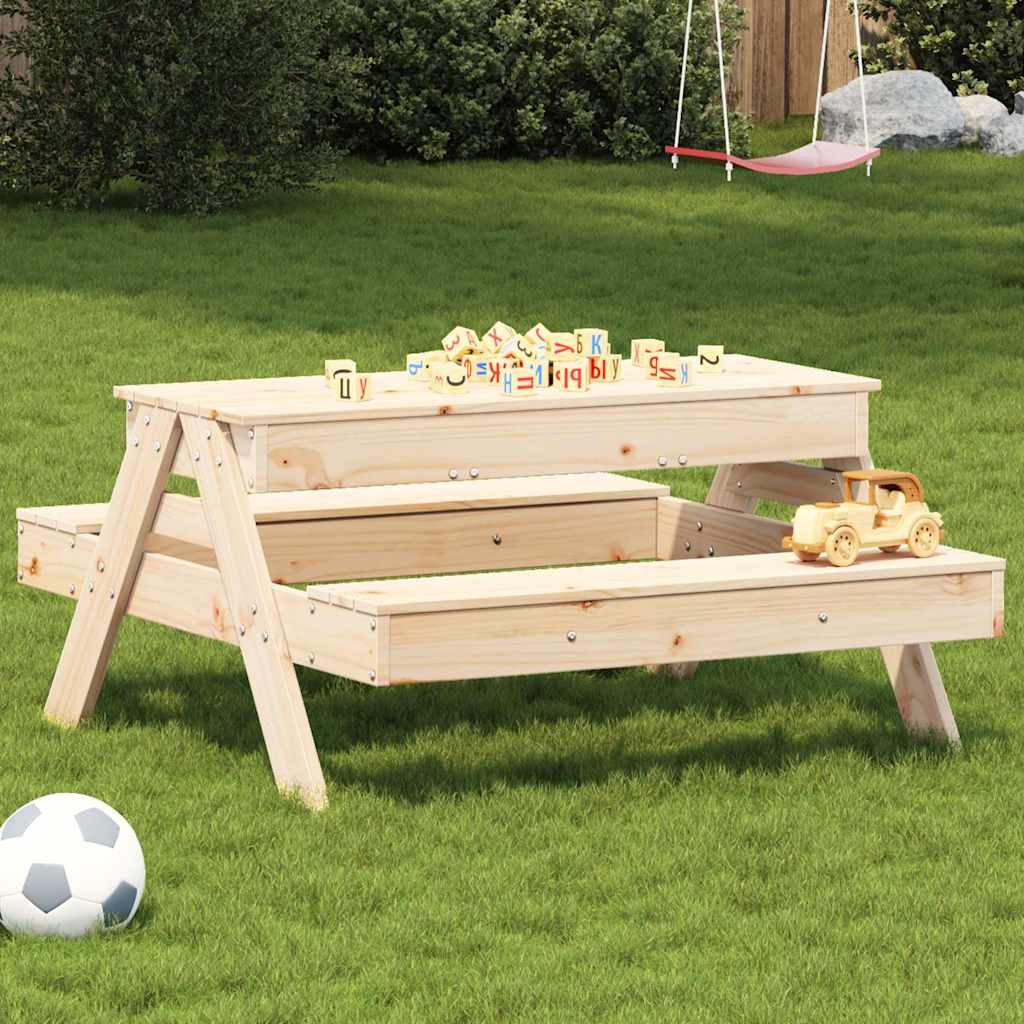 Picknicktisch Mit Sandkasten Für Kinder Kiefernholz