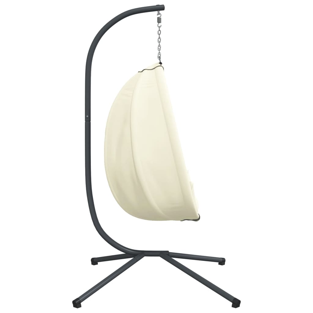 Hängesessel Ei-Design Mit Ständer Stoff Und Stahl