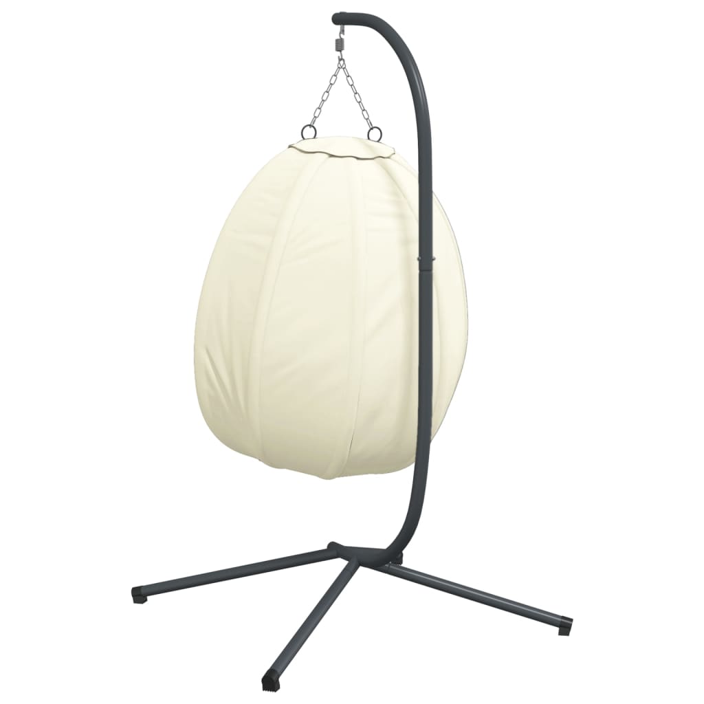 Hängesessel Ei-Design Mit Ständer Stoff Und Stahl