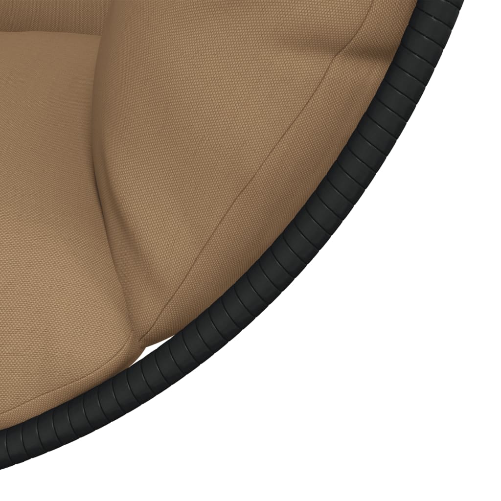 Hängesessel Ei-Design Mit Ständer Rattan Und Stahl