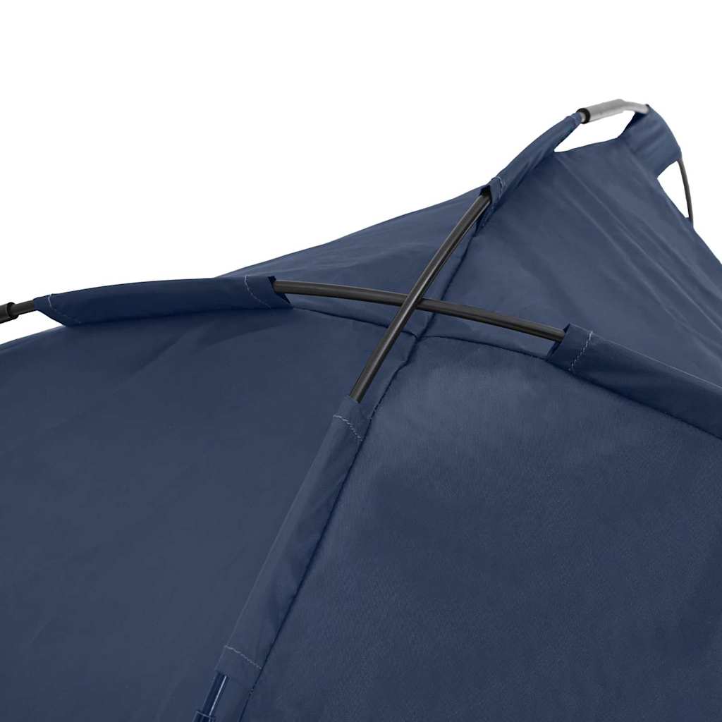 Erhöhtes Hundebett Mit Abnehmbarem Dach Marine Blau Xl Stahl