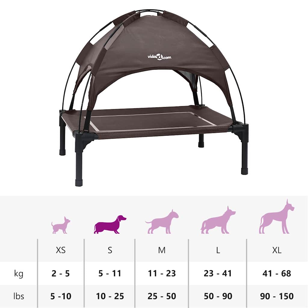 Erhöhtes Hundebett Mit Abnehmbarem Dach S Stahl