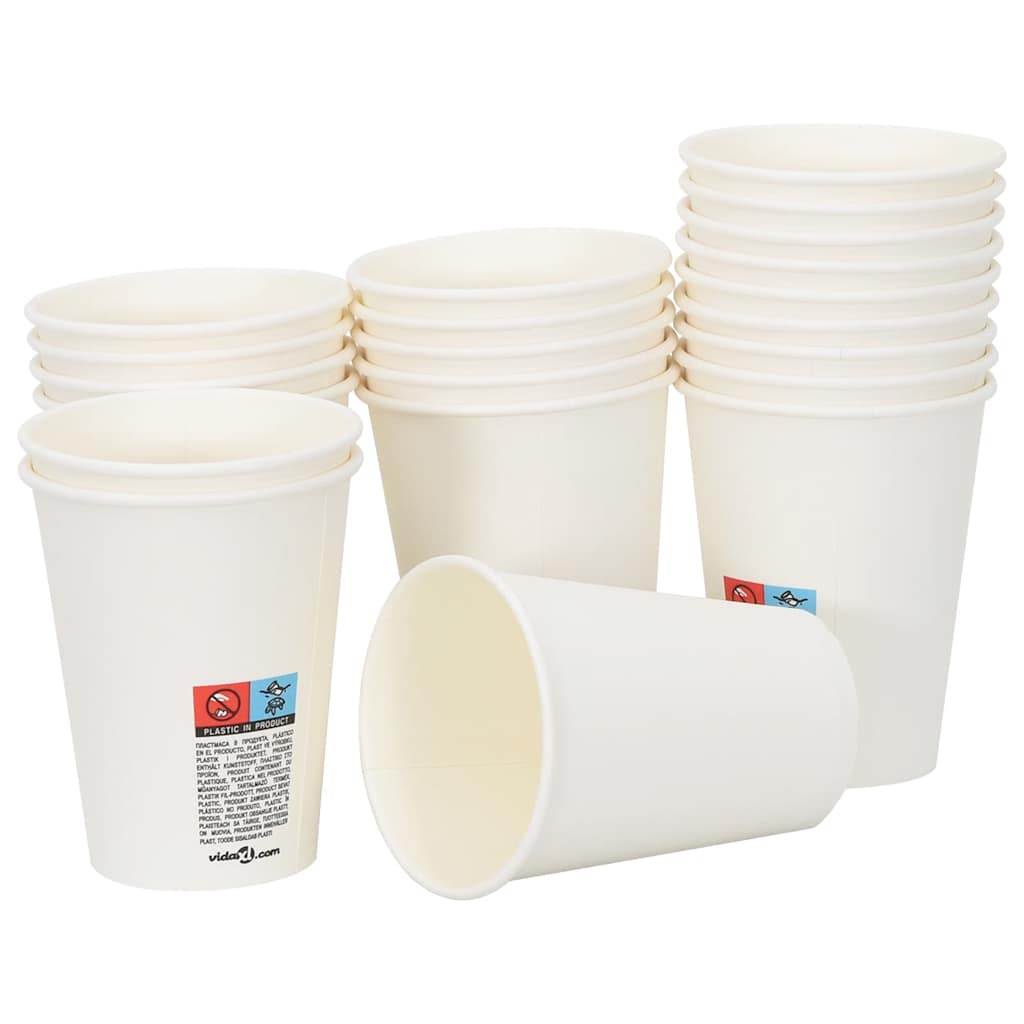 Pappbecher 1000 Stk. 12Oz 300Ml Weiß