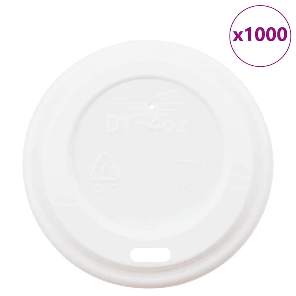 Deckel Für Pappbecher Ø 4Oz 1000 Stk. Weiß Kunststoff