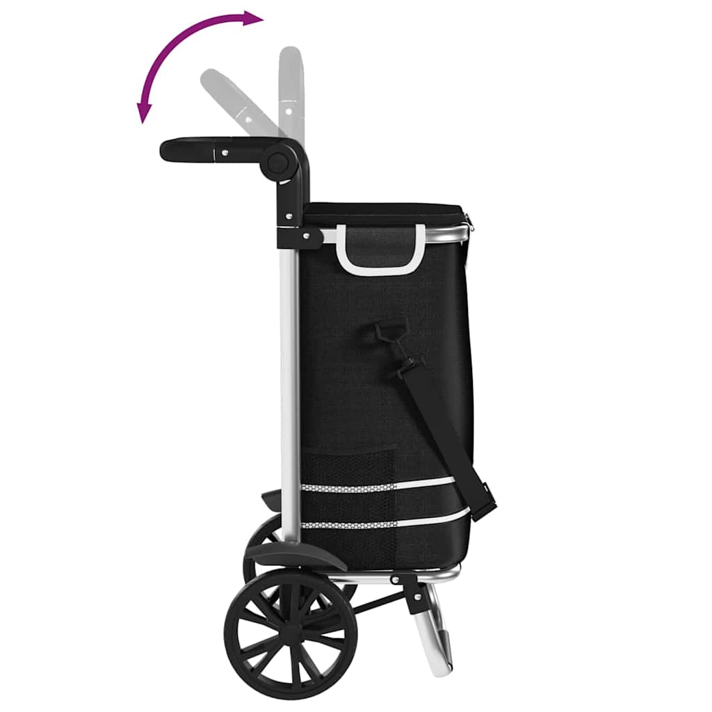 Einkaufstrolley Mit Rädern Und Verstellbarem Griff 40 L