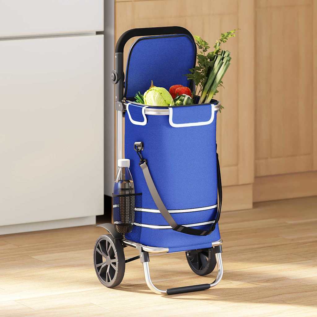 Einkaufstrolley Mit Rädern Und Verstellbarem Griff 40 L