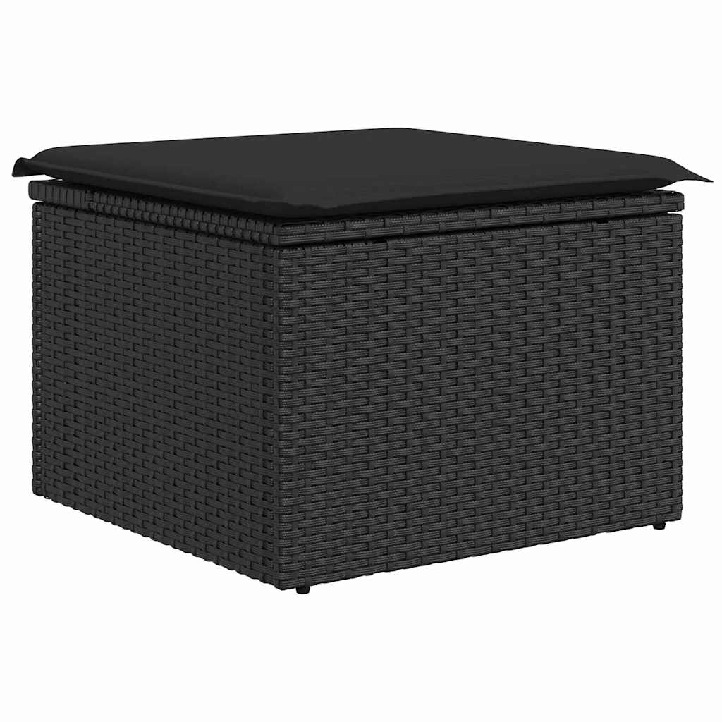 4-Teiliges Garten Sofa Set Mit Kissen Poly Rattan