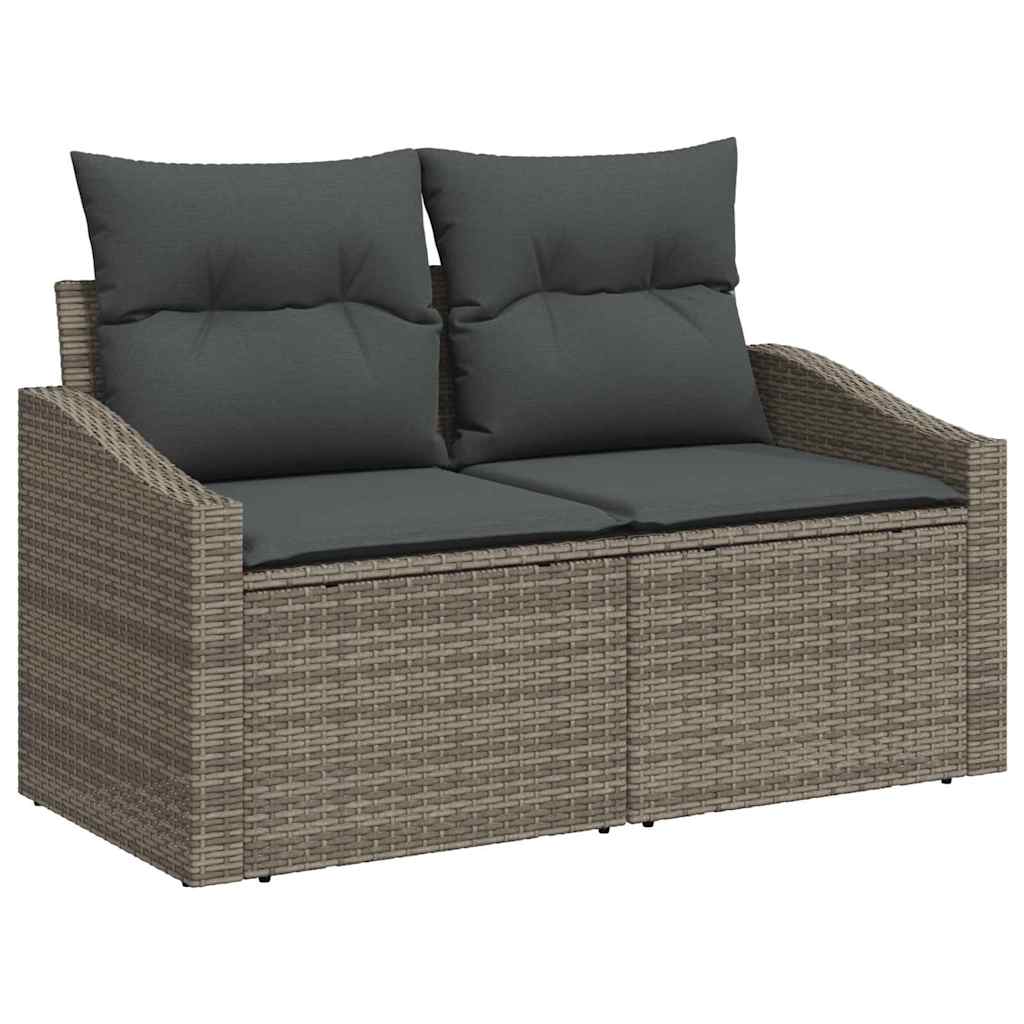 3-Teiliges Garten-Esszimmer-Set Mit Kissen In Aus Poly-Rattan