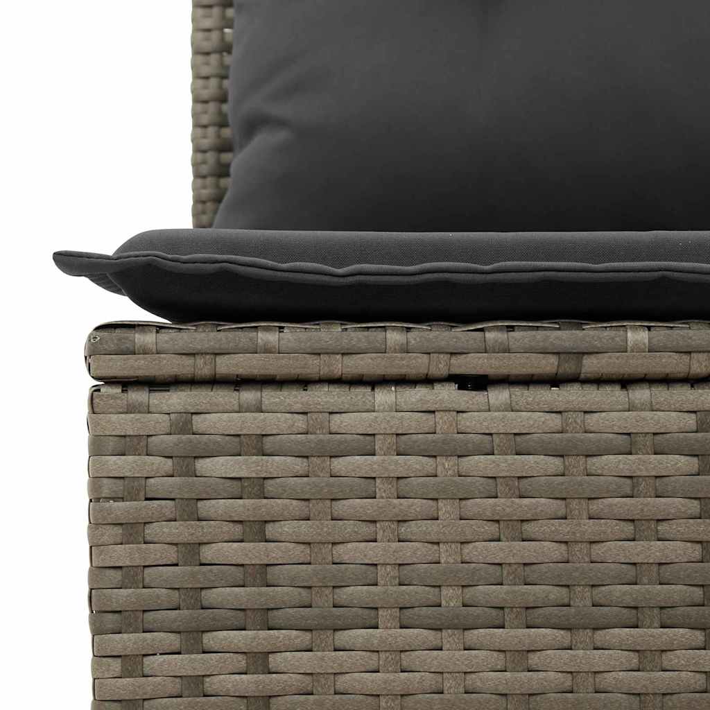 5-Teilige Garten Sofa Set Mit Kissen Poly Rattan