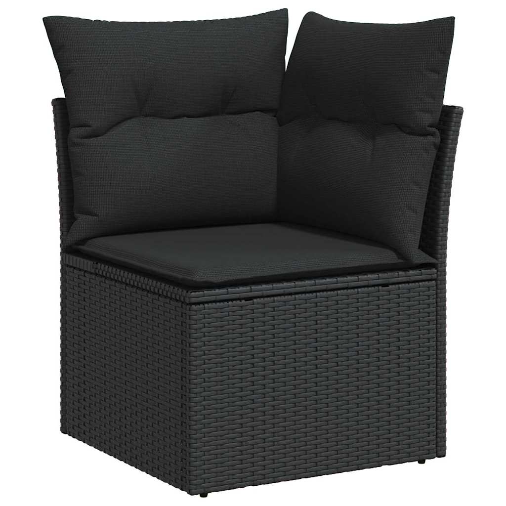 11-Teiliges Garten-Sofa-Set Mit Kissen Poly Rattan