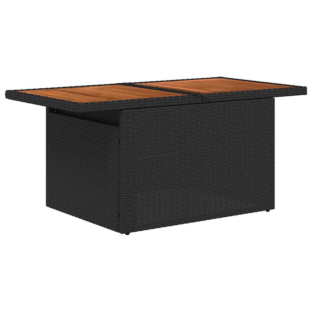 10-Teiliges Gartensofa Set Mit Kissen Poly Rattan