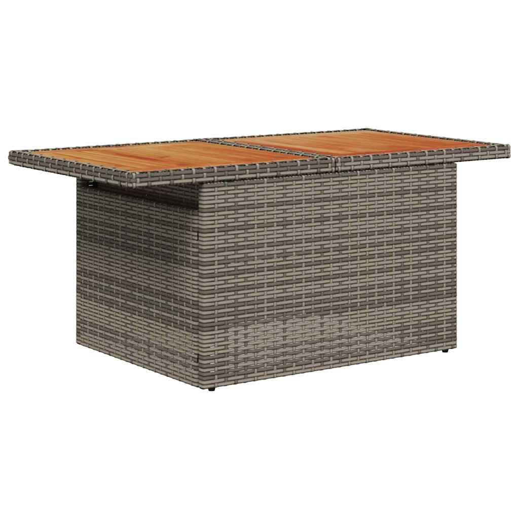 10-Teilige Garten Sofa Set Mit Kissen Poly Rattan