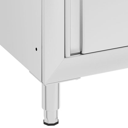 Gastro-Arbeitstisch Mit Schrank Edelstahl