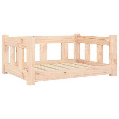 Hundebett 65,5X50,5X28 Cm Massivholz Kiefer