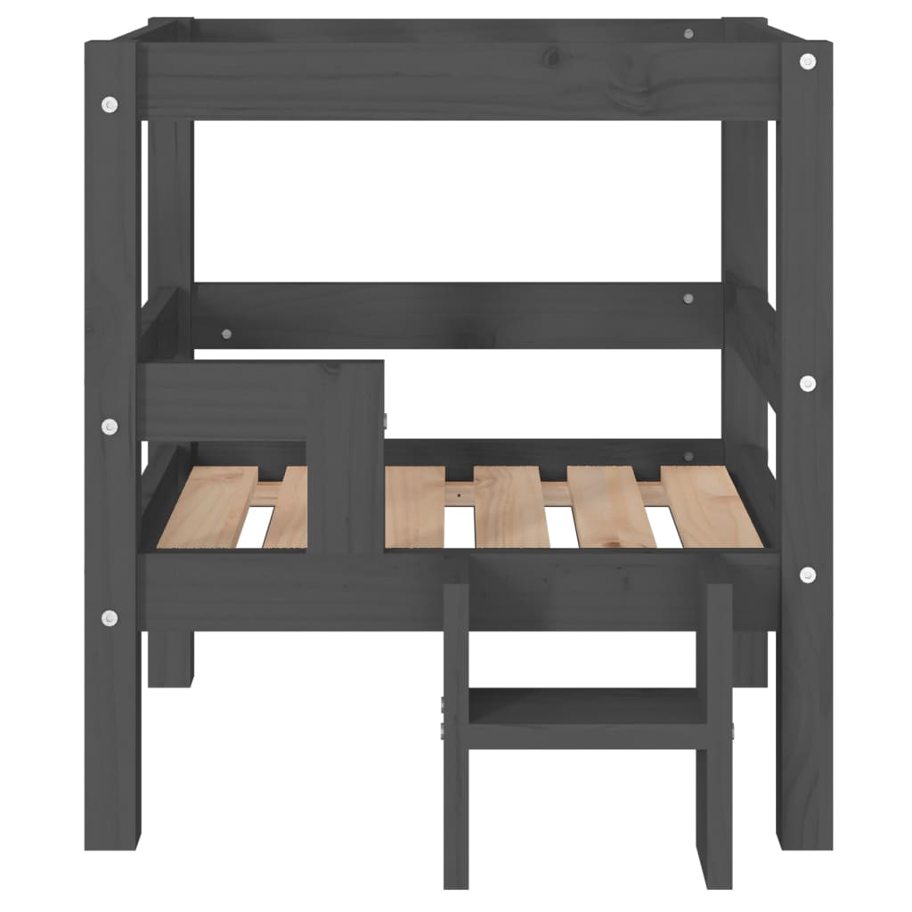 Hundebett 55,5X53,5X60 Cm Massivholz Kiefer