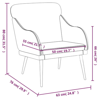 Sessel 63X76X80 Cm Kunstleder