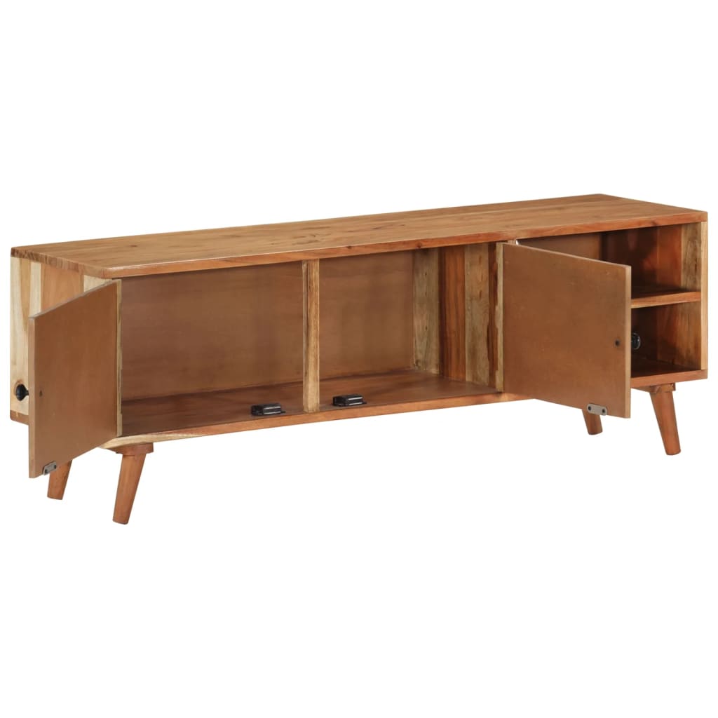 Tv-Schrank 112X30X40 Cm Massivholz Akazie