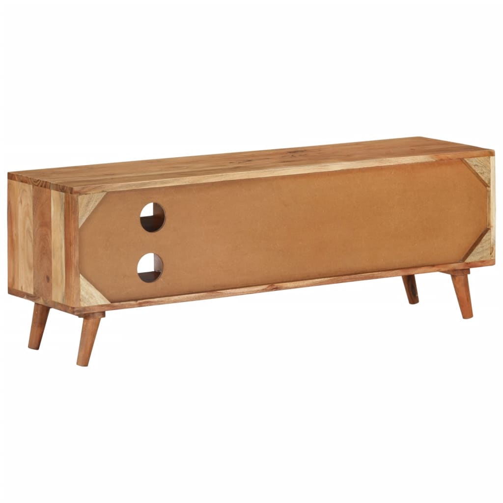 Tv-Schrank 112X30X40 Cm Massivholz Akazie