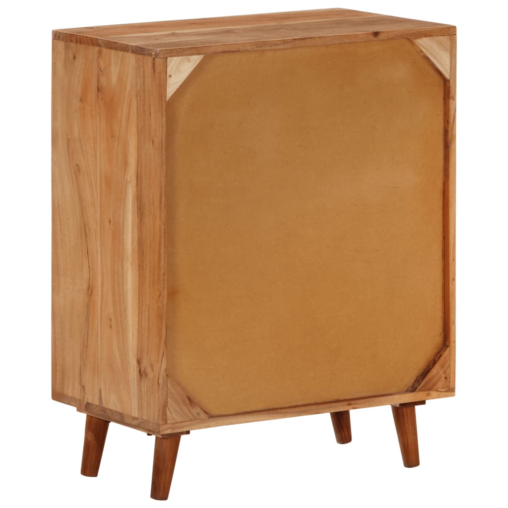 Sideboard 60X35X74 Cm Massivholz Akazie