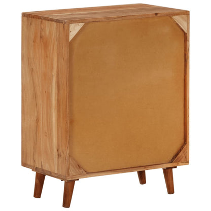 Sideboard 60X35X74 Cm Massivholz Akazie