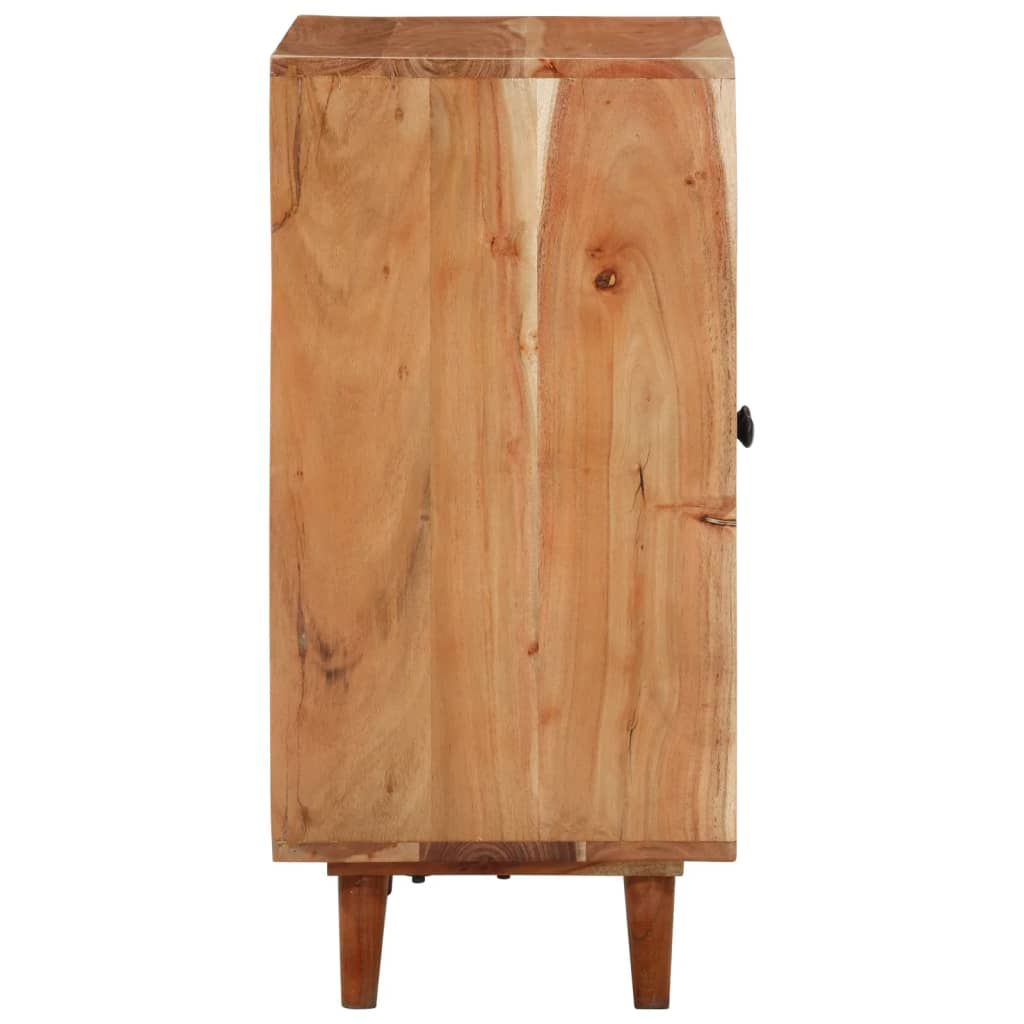Sideboard 60X35X74 Cm Massivholz Akazie