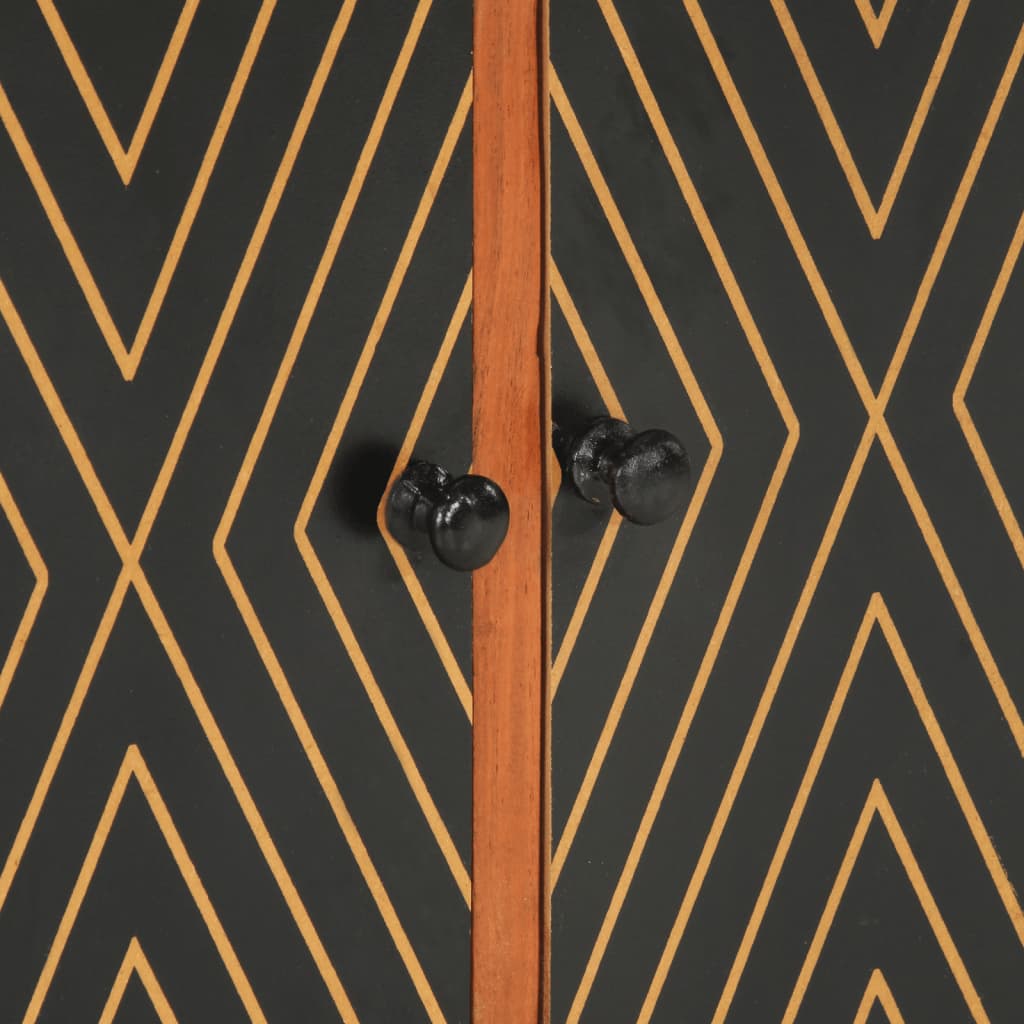 Sideboard 60X35X74 Cm Massivholz Akazie