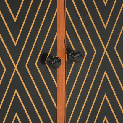 Sideboard 60X35X74 Cm Massivholz Akazie