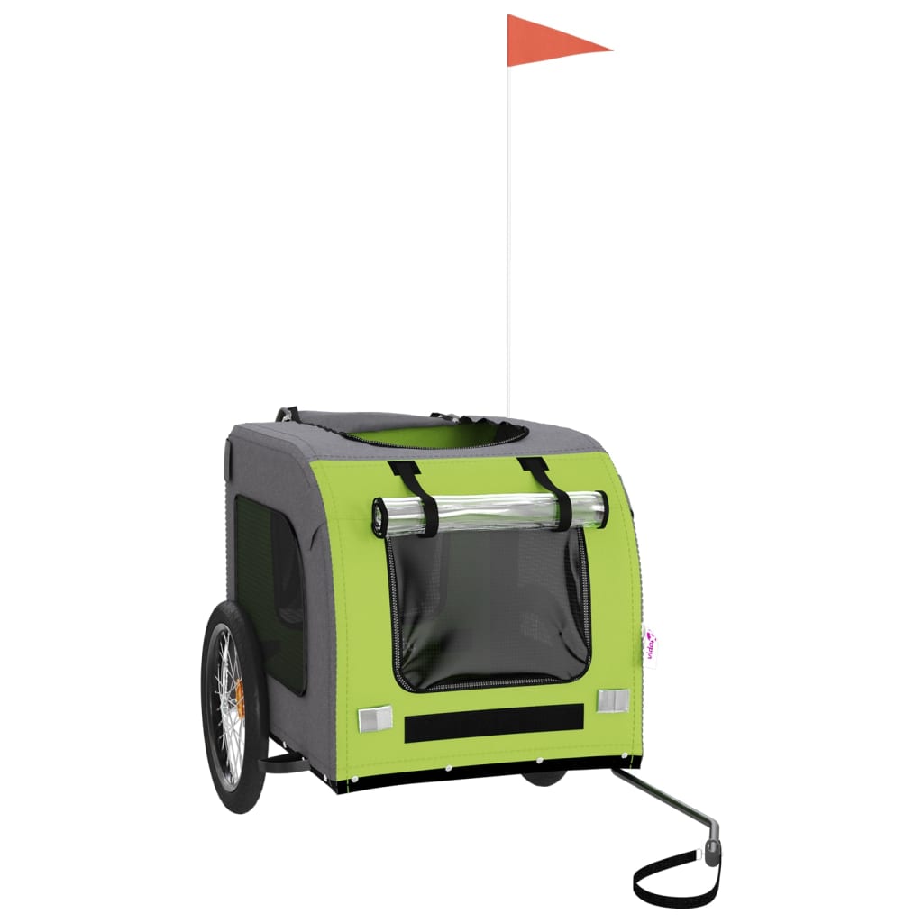 Fahrradanhänger Hunde Und Grau Oxford-Gewebe Und Eisen