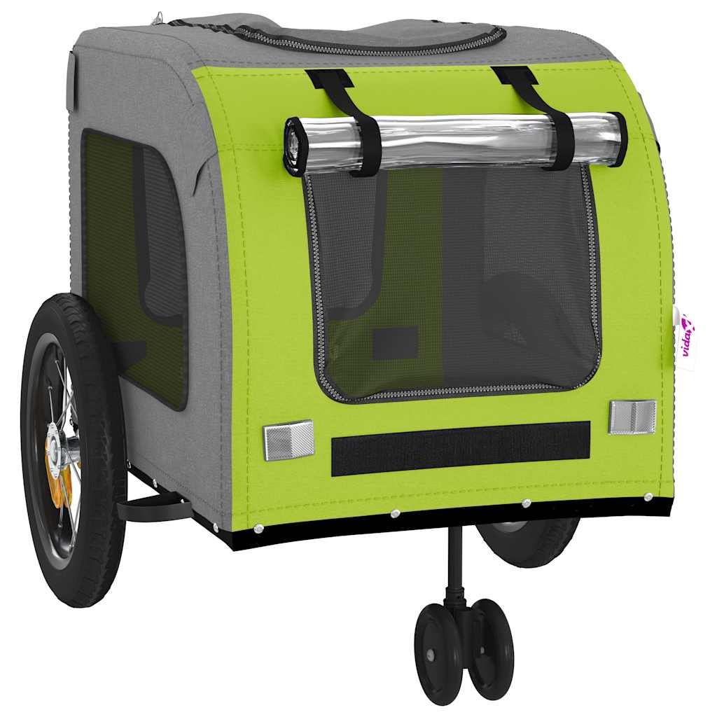 Grüner Hunde-Kinderwagen Polyester, Stahl 124 X 53 X 53 Cm Faltbar