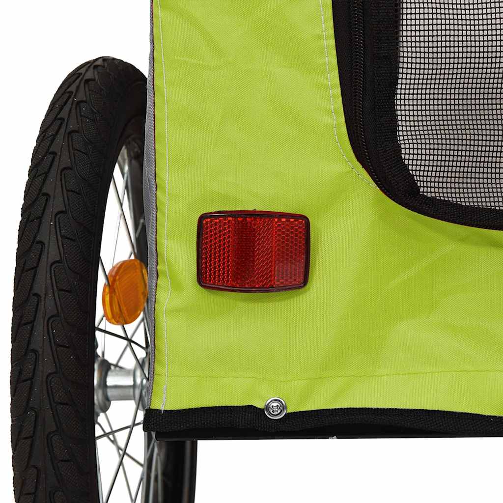 Grüner Hunde-Kinderwagen Polyester, Stahl 124 X 53 X 53 Cm Faltbar