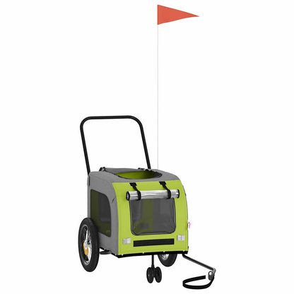 Grüner Hunde-Kinderwagen Polyester, Stahl 124 X 53 X 53 Cm Faltbar