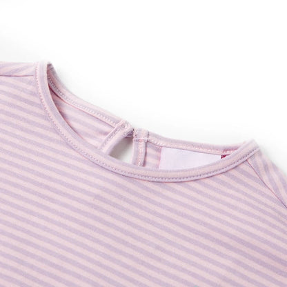 Kinder-T-Shirt Mit Rüschenärmeln Lila 104