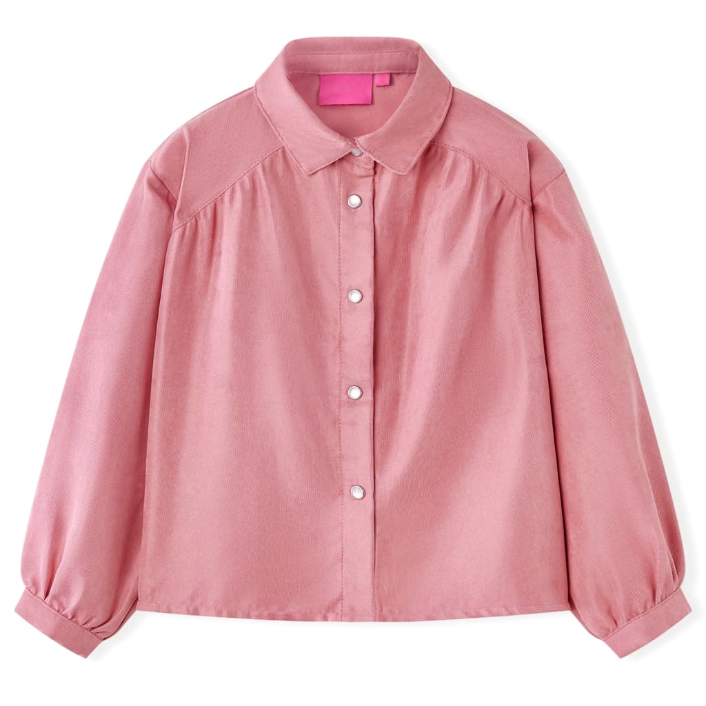 Kinderbluse Mit Laternenärmeln Altrosa 140