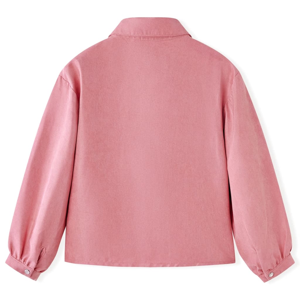Kinderbluse Mit Laternenärmeln Altrosa 140