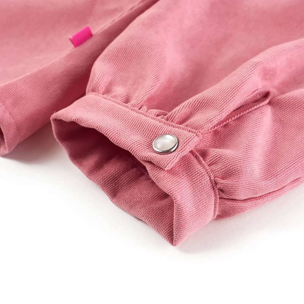 Kinderbluse Mit Laternenärmeln Altrosa 140