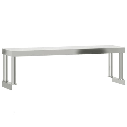 Küchen-Arbeitstisch Mit Aufsatzboard 110X55X120 Cm Edelstahl
