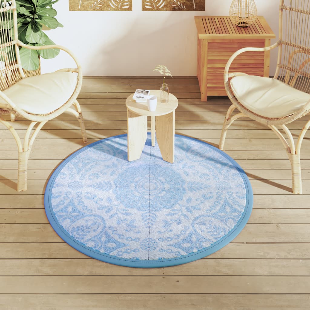 Outdoor-Teppich Arakil Baby Blau Ø120 Cm Pp Babyblau