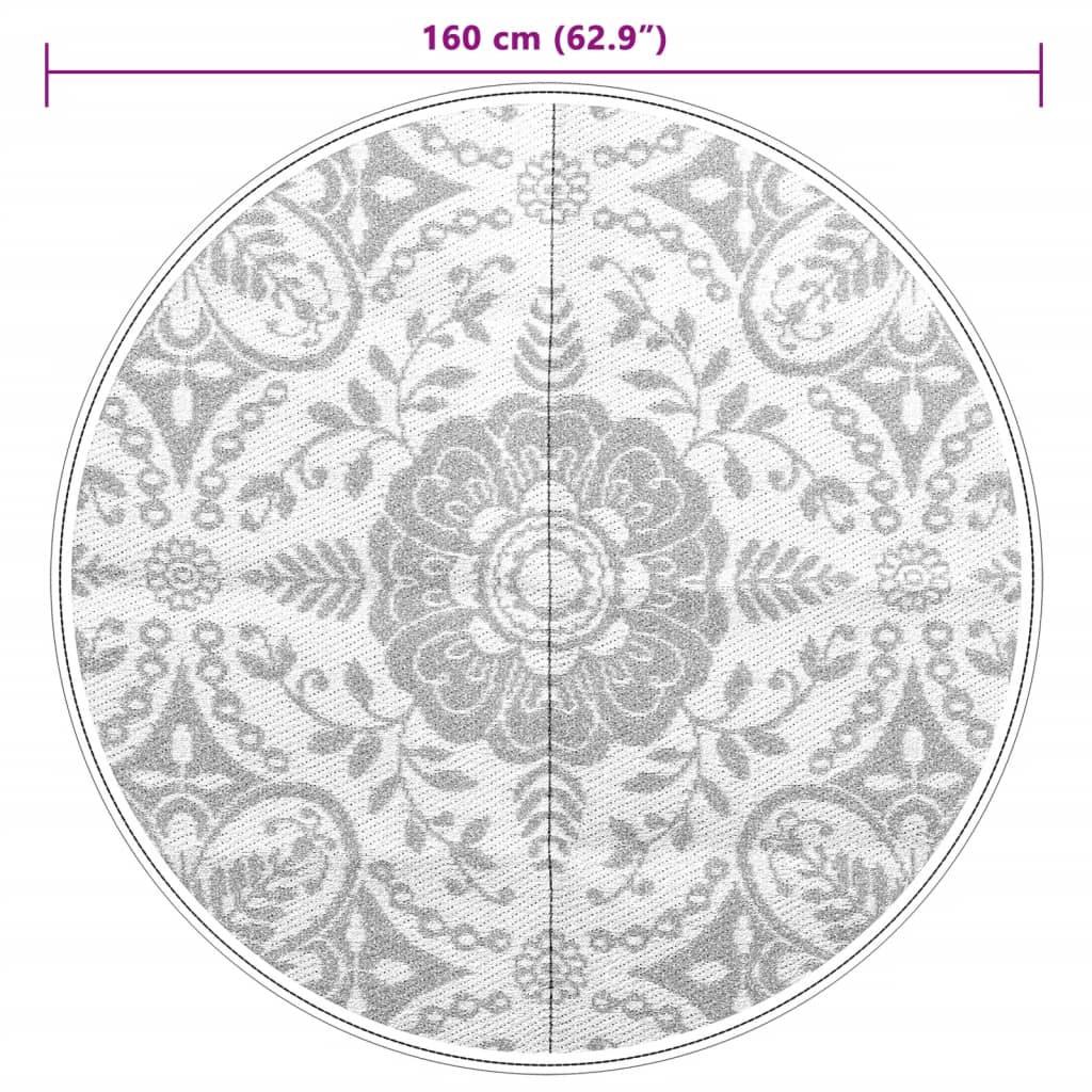 Outdoor-Teppich Arakil Baby Blau Ø160 Cm Pp Babyblau