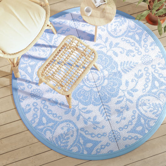 Outdoor-Teppich Arakil Baby Blau Ø160 Cm Pp Babyblau