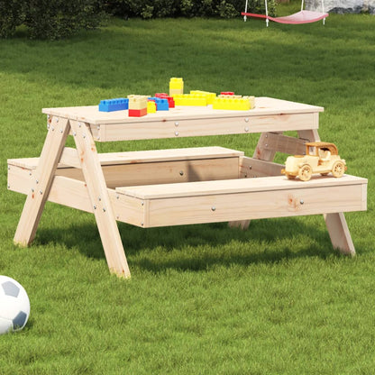 Picknicktisch Für Kinder 88X97X52 Cm Massivholz