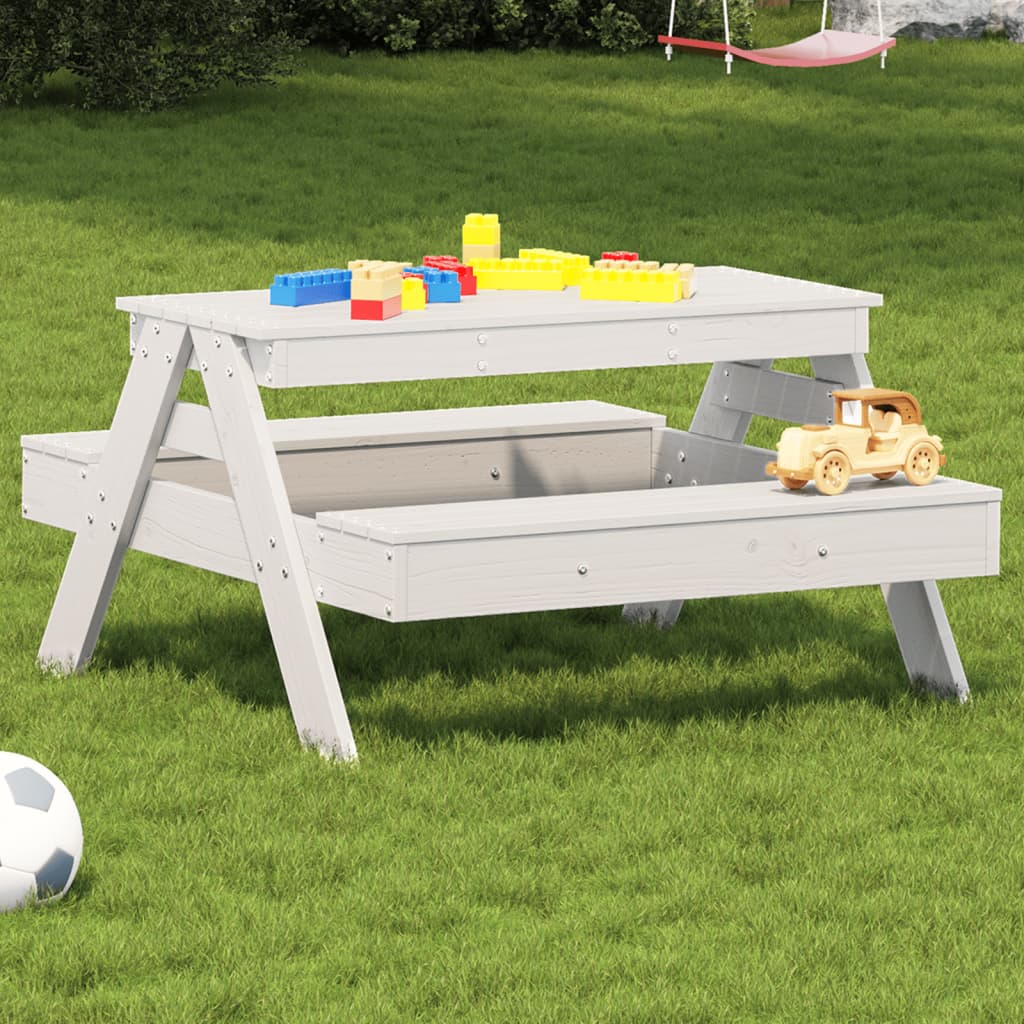 Picknicktisch Für Kinder 88X97X52 Cm Massivholz