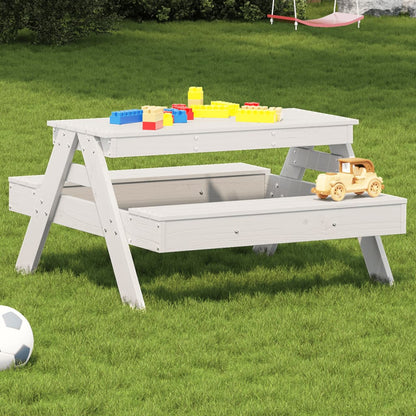 Picknicktisch Für Kinder 88X97X52 Cm Massivholz