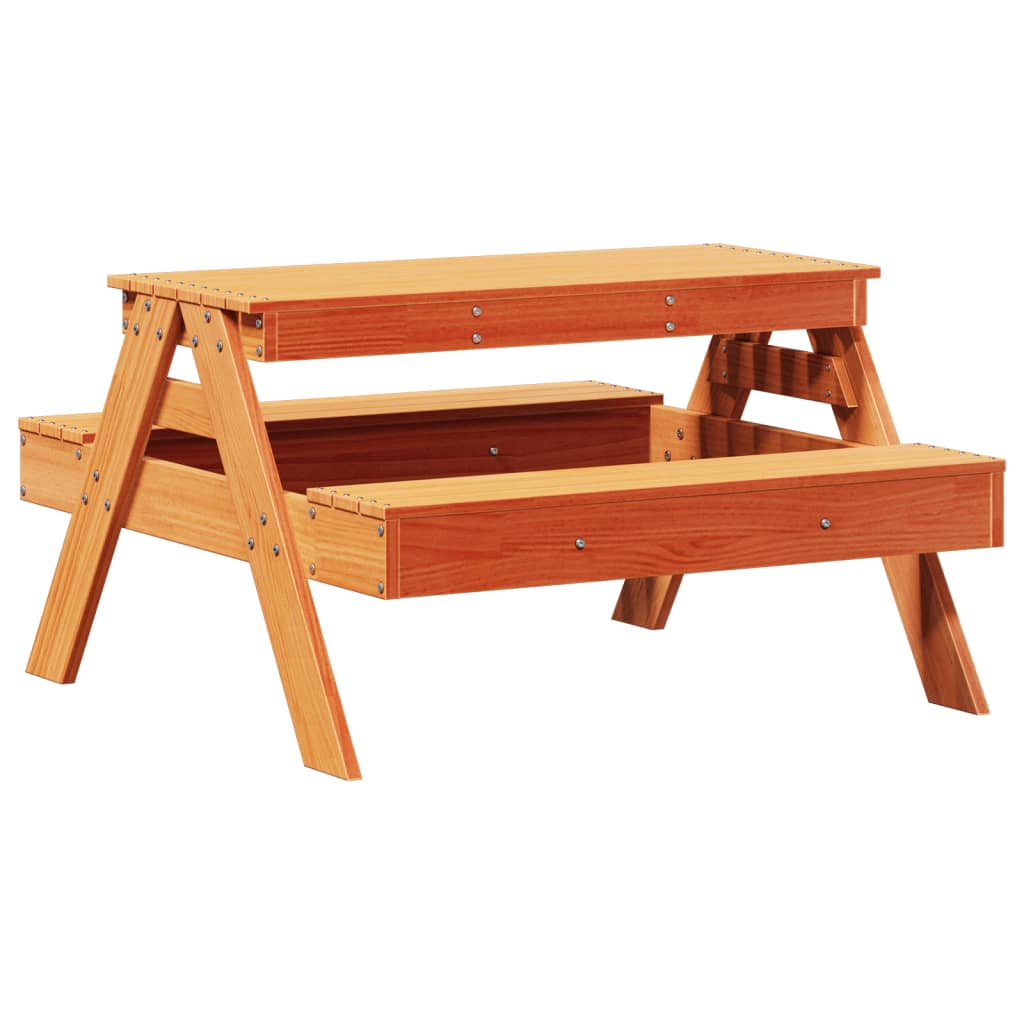 Picknicktisch Für Kinder 88X97X52 Cm Massivholz